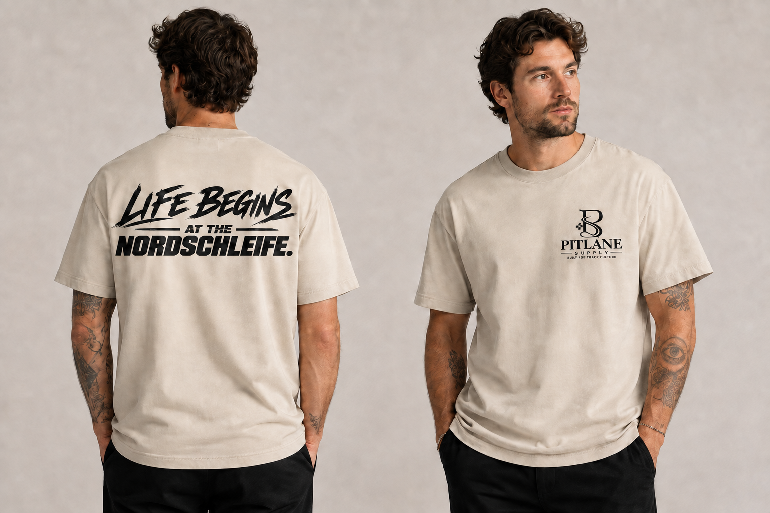 Life Begins at the Nordscleife Heavy Oversized Tee